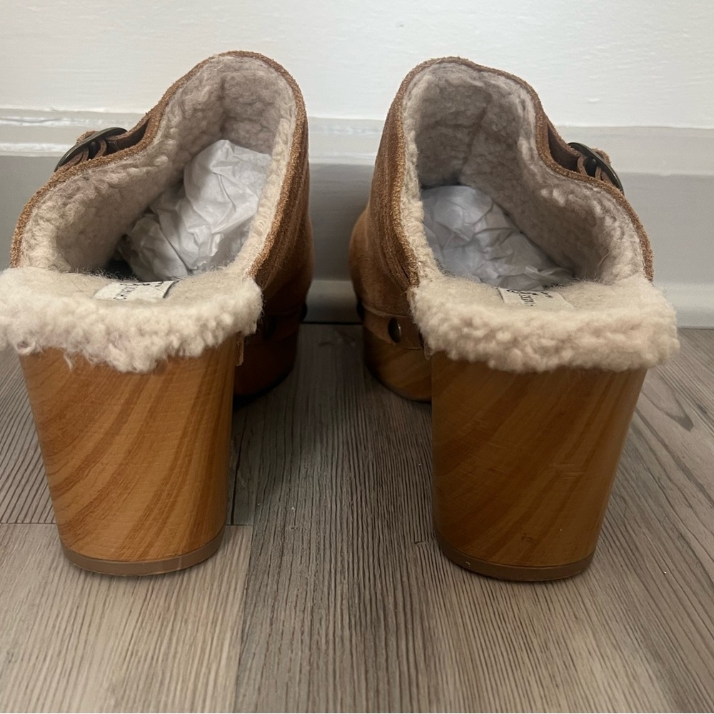 Chinese Laundry Women's Cindy Casual Brown Clog Size 7.5 Fur Lined - Picture 7 of 10
